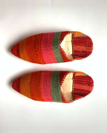 BABOUCHE KILIM ROUGE